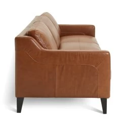 Habitat Leone Leather 4 Seater Sofa - Tan -Habitat 3182853 R Z004A
