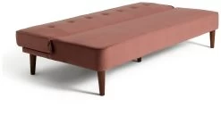 Habitat Odeon 2 Seater Velvet Clic Clac Sofa Bed - Pink -Habitat 3188895 R Z003A