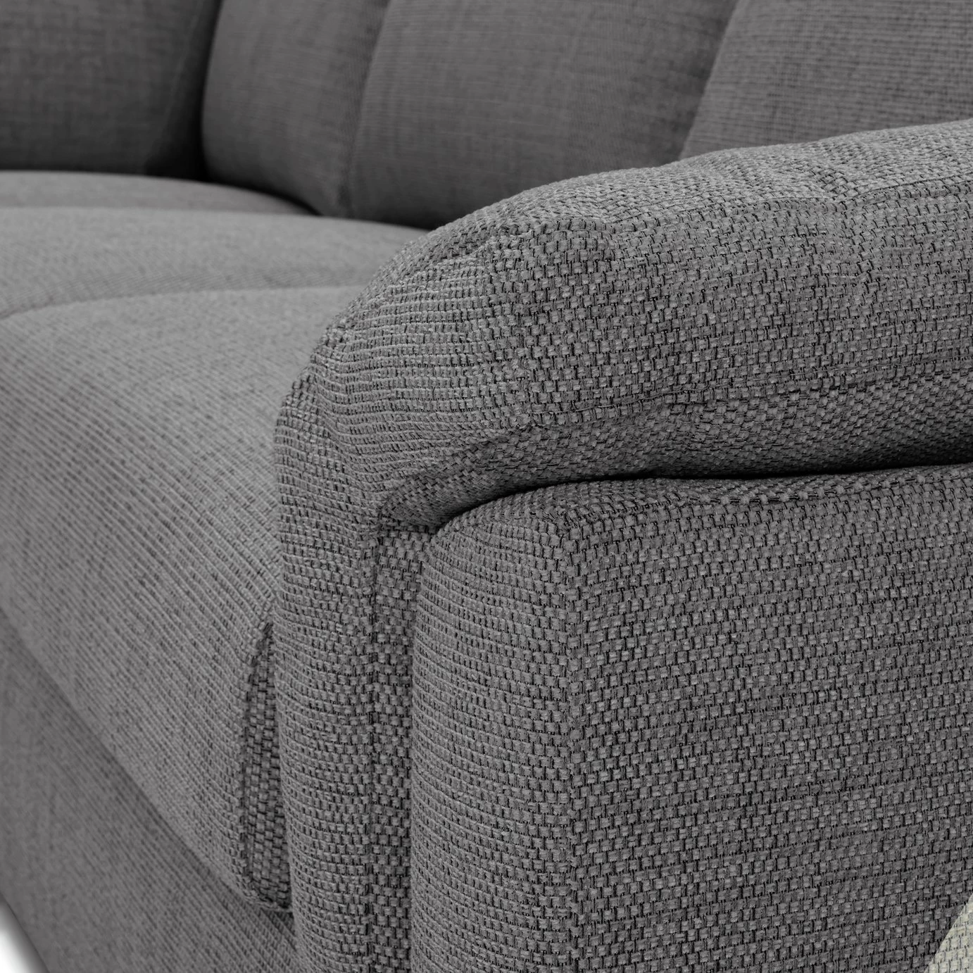 Habitat Florence Fabric Left Hand Corner Chaise Sofa - Grey 9 Habitat Florence Fabric Left Hand Corner Chaise Sofa - Grey - Image 7