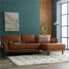 Habitat Jackson Leather Right Corner Chaise Sofa - Tan 2 Habitat Jackson Leather Right Corner Chaise Sofa - Tan -Habitat 3247097 R Z001A
