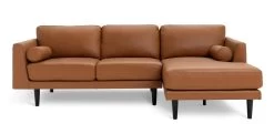Habitat Jackson Leather Right Corner Chaise Sofa - Tan 15 Habitat Jackson Leather Right Corner Chaise Sofa - Tan -Habitat 3247097 R Z002A