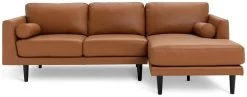 Habitat Jackson Leather Right Corner Chaise Sofa - Tan 16 Habitat Jackson Leather Right Corner Chaise Sofa - Tan -Habitat 3247097 R Z003A