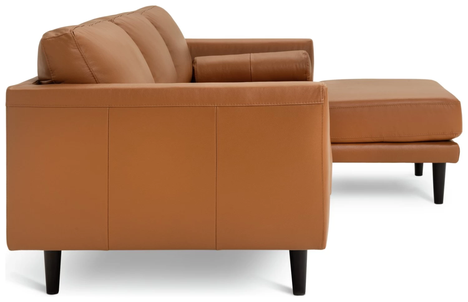 Habitat Jackson Leather Right Corner Chaise Sofa - Tan 9 Habitat Jackson Leather Right Corner Chaise Sofa - Tan - Image 7