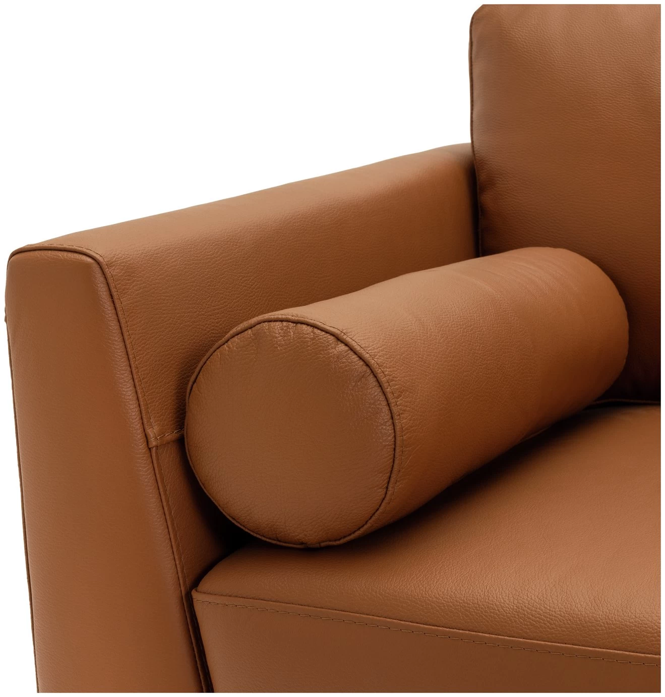 Habitat Jackson Leather Right Corner Chaise Sofa - Tan 10 Habitat Jackson Leather Right Corner Chaise Sofa - Tan - Image 8
