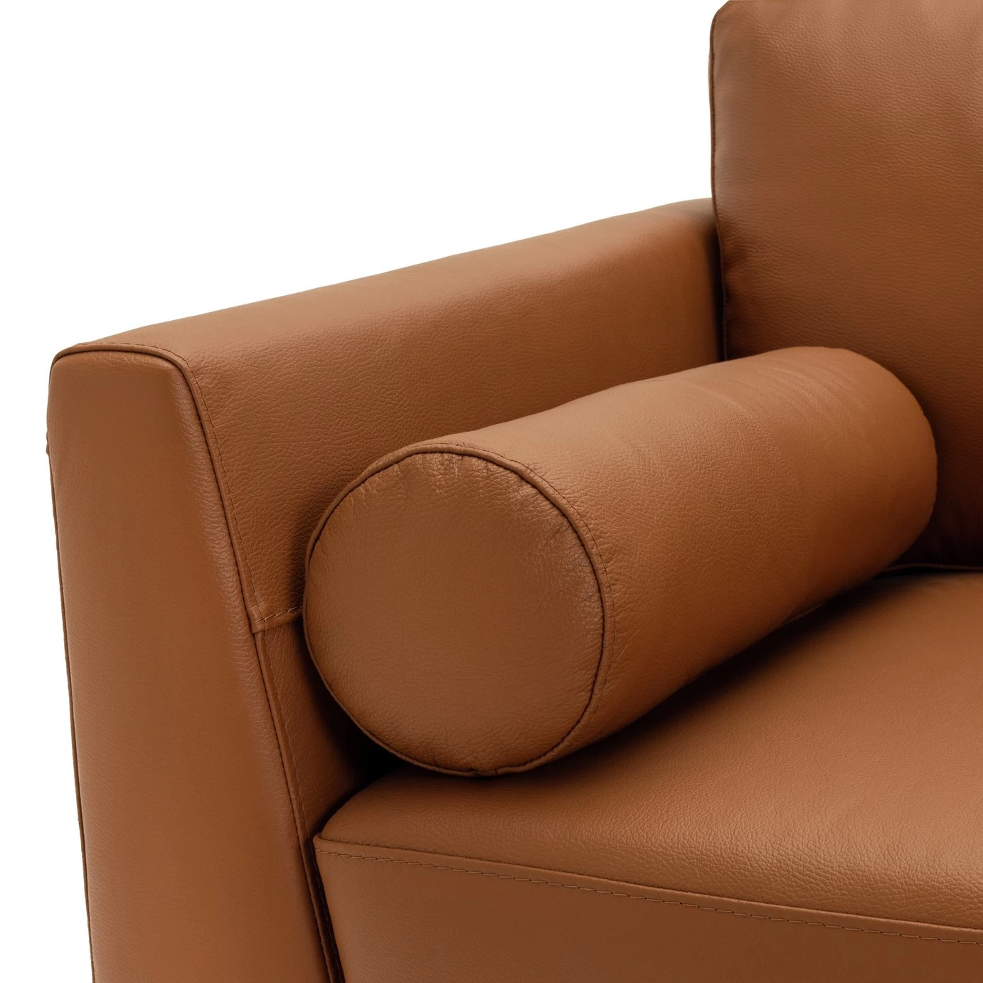 Habitat Jackson Leather Right Corner Chaise Sofa - Tan 11 Habitat Jackson Leather Right Corner Chaise Sofa - Tan - Image 9