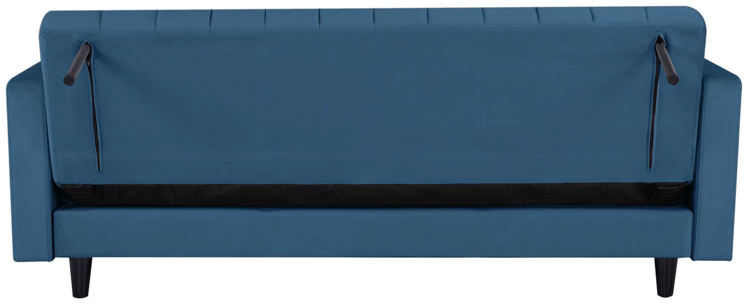Habitat Preston Clic Clac Velvet Sofa Bed - Navy 10 Habitat Preston Clic Clac Velvet Sofa Bed - Navy - Image 8