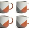 Habitat Dipped Speckle Set Of 4 Mugs -Habitat 3268715 R Z001A