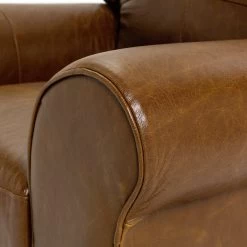 Habitat Salisbury Leather Armchair - Tan -Habitat 3314047 R Z005A