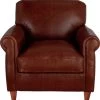 Habitat Kingsley Leather Accent Chair - Tan -Habitat 3328662 R Z001A