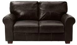Habitat Salisbury Leather 2 Seater Sofa - Chocolate -Habitat 3336348 R Z015A
