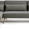 Habitat Andy Left Corner Fabric Clic Clac Sofa Bed - Grey -Habitat 3361928 R Z001A