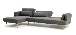Habitat Andy Left Corner Fabric Clic Clac Sofa Bed - Grey -Habitat 3361928 R Z005A