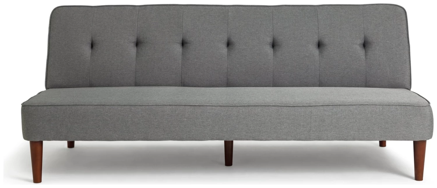 Habitat Odeon 2 Seater Fabric Clic Clac Sofa Bed - Grey 3 Habitat Odeon 2 Seater Fabric Clic Clac Sofa Bed - Grey