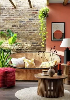 Habitat Koba Rattan 2 Seater Sofa - Natural -Habitat 3369229 R Z002C