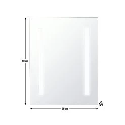 Habitat Abraham LED Bathroom Mirror -Habitat 3371822 R Z020A