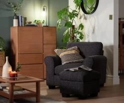 Habitat Lisbon Fabric Armchair - Beige 11 Habitat Lisbon Fabric Armchair - Beige -Habitat 3372357 R Z001C