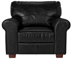 Habitat Salisbury Leather Armchair - Black -Habitat 3384400 R Z015A