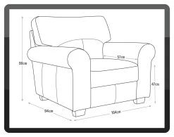 Habitat Salisbury Leather Armchair - Black -Habitat 3384400 R Z020A