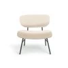 Habitat Cole Boucle Accent Chair - Cream -Habitat 3415128 R Z001A