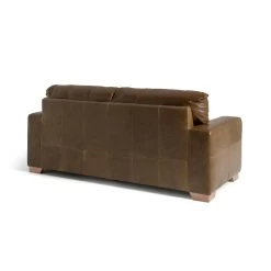 Habitat Eton Leather 3 Seater Sofa - Tan -Habitat 3433454 R Z003A