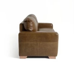 Habitat Eton Leather 3 Seater Sofa - Tan -Habitat 3433454 R Z004A