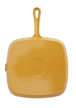 Habitat Global 23cm Cast Iron Griddle Pan - Yellow -Habitat 3449682 R Z004A