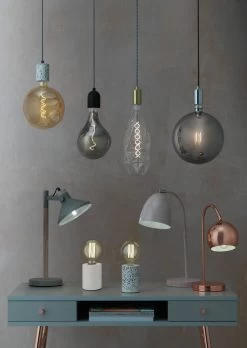 Habitat Pendant Ceiling Light - Matte Black & Herringbone -Habitat 3449802 R Z005C