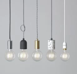 Habitat Pendant Ceiling Light - Matte Black & Herringbone -Habitat 3449802 R Z006C