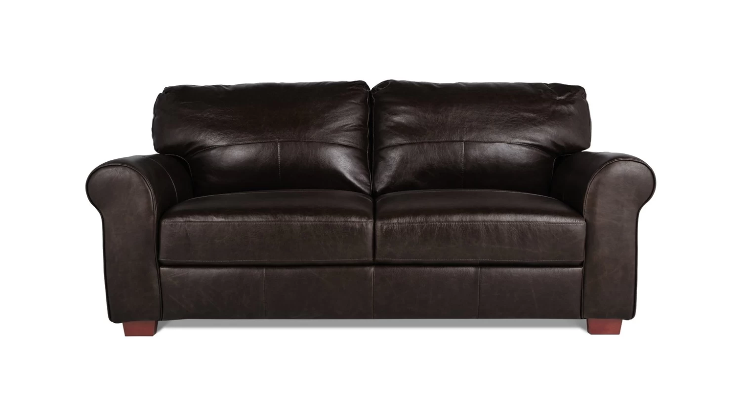 Habitat Salisbury Leather 3 Seater Sofa - Chocolate 3 Habitat Salisbury Leather 3 Seater Sofa - Chocolate