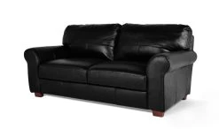 Habitat Salisbury Leather 3 Seater Sofa - Black -Habitat 3568604 R Z002A