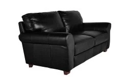 Habitat Salisbury Leather 3 Seater Sofa - Black -Habitat 3568604 R Z004A