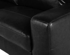 Habitat Salisbury Leather 3 Seater Sofa - Black -Habitat 3568604 R Z006A