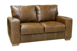 Habitat Eton Leather 2 Seater Sofa - Tan -Habitat 3574478 R Z004A