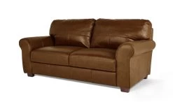 Habitat Salisbury Leather 3 Seater Sofa - Tan -Habitat 3596449 R Z002A