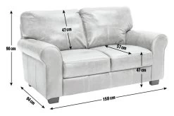 Habitat Salisbury Leather 2 Seater Sofa - Black 11 Habitat Salisbury Leather 2 Seater Sofa - Black -Habitat 3609123 R E001