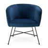Habitat Jax Velvet Accent Chair - Navy 2 Habitat Jax Velvet Accent Chair - Navy -Habitat 4016234 R Z001A