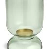 Habitat Medium Glass Hurricane Lantern - Green -Habitat 4090865 R Z001A