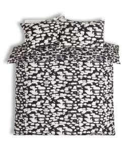 Habitat Cotton Bark Print Black & Grey Bedding Set - Double -Habitat 4095798 R Z002A