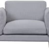 Habitat Salome Fabric Cuddle Chair - Light Grey -Habitat 4333742 R Z001A