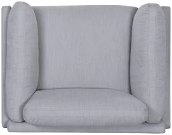 Habitat Salome Fabric Cuddle Chair - Light Grey -Habitat 4333742 R Z006A