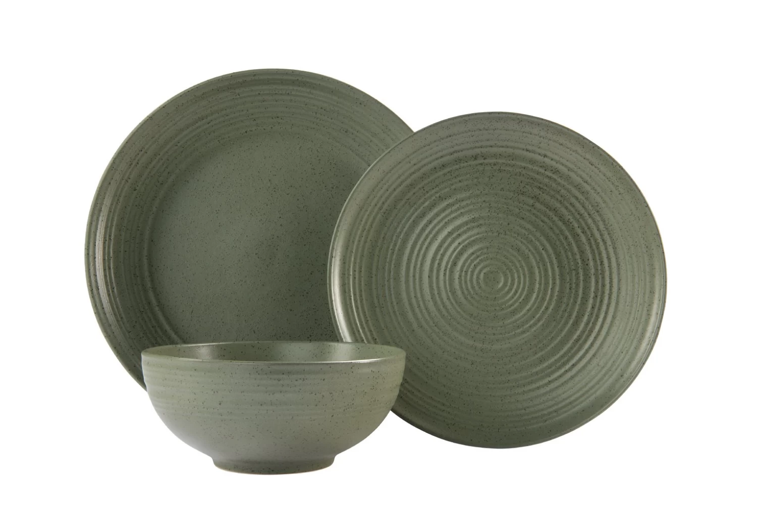 Habitat Textured Ripple 12 Piece Stoneware Dinner Set - Sage 10 Habitat Textured Ripple 12 Piece Stoneware Dinner Set - Sage - Image 8