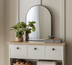 Habitat Arch Metal Wall Mirror - Black - 45x60cm 8 Habitat Arch Metal Wall Mirror - Black - 45x60cm -Habitat 4460608 R Z001C