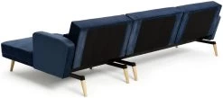 Habitat Andy Right Corner Velvet Clic Clac Sofa Bed - Navy -Habitat 4461126 R Z005A