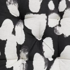 Habitat Ink Print Pack Of 2 Seat Cushions - White And Black 9 Habitat Ink Print Pack Of 2 Seat Cushions - White And Black -Habitat 4497516 R B001