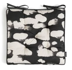 Habitat Ink Print Pack Of 2 Seat Cushions - White And Black 11 Habitat Ink Print Pack Of 2 Seat Cushions - White And Black -Habitat 4497516 R Z003A
