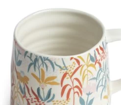 Habitat Floral Ripple Set Of 4 Mugs -Habitat 4544421 R Z004A