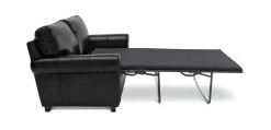 Habitat Salisbury 2 Seater Leather Sofa Bed - Black -Habitat 4552121 R Z004A
