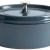 Habitat 3.6 Litre Cast Aluminium Casserole Dish - Blue -Habitat 4580571 R Z001A