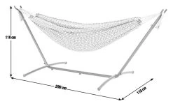 Habitat Boho Hammock With Metal Stand -Habitat 4587770 R E001