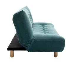 Habitat Kota 3 Seater Velvet Clic Clac Sofa Bed - Teal -Habitat 4588298 R Z004A